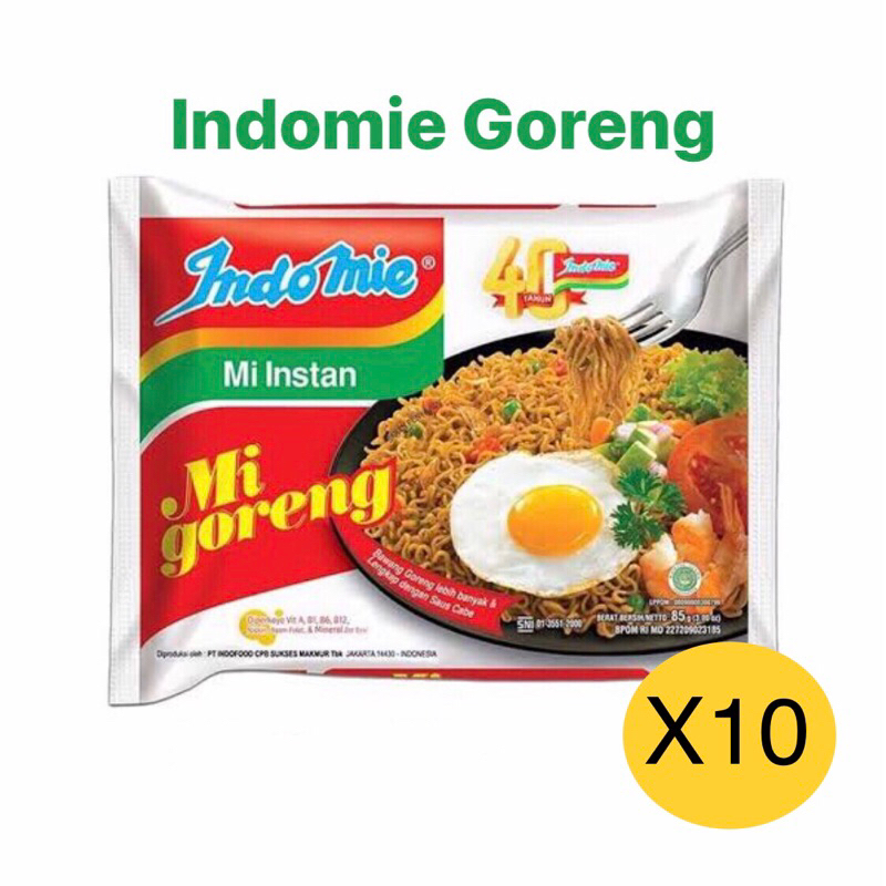 

Indomie Goreng 10 Pcs (10 Bungkus) | Mie Instant Goreng