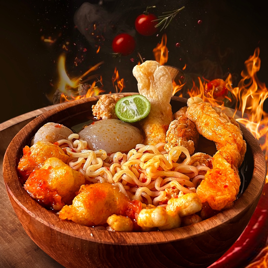 	 Yasnack Baso Aci Kuah Instan Porsi Komplit & Kemasan Jumbo	