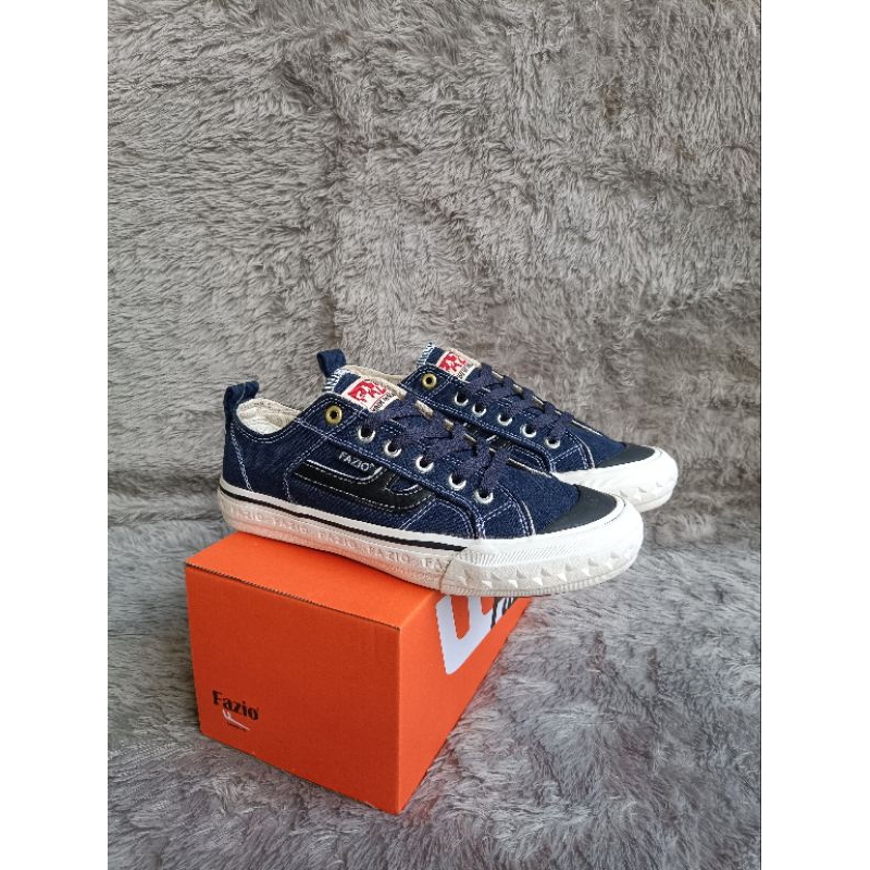 Sepatu Pria Clasik Casual Fazio Unisex Dongker Effile Low