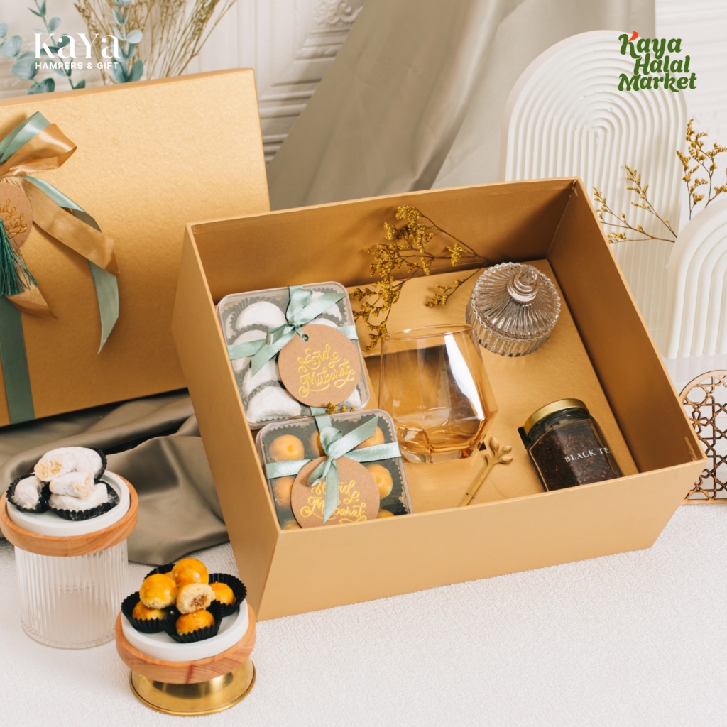 

Parsel Hadiah Lebaran Cookies, Black Tea Satin Gift Kaya Halal Market