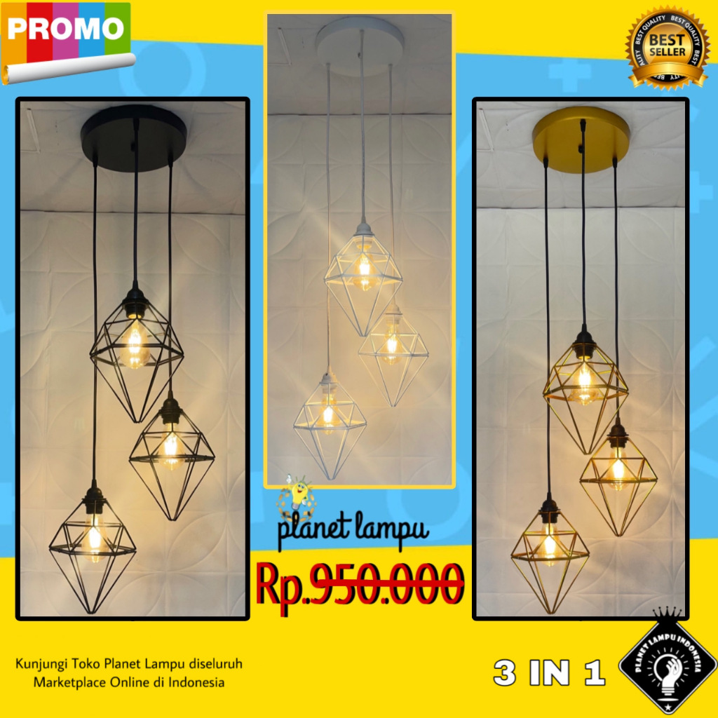 Kap Lampu Gantung Minimalis Untuk Plafon Atap Void Cafe Restoran Ruang Tamu Ruang Makan Teras Dengan