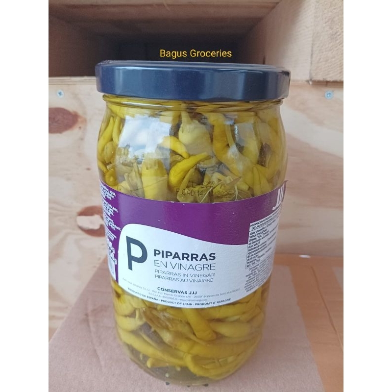 

JJJ PIPARRA - piparras | Green long chilli pepper in vinegar 1800gr