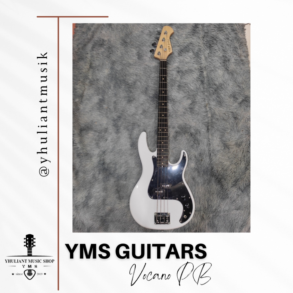 YMS Guitars Vocano PB Series Precission Bass Electric 4 String Original Made in Indonesia