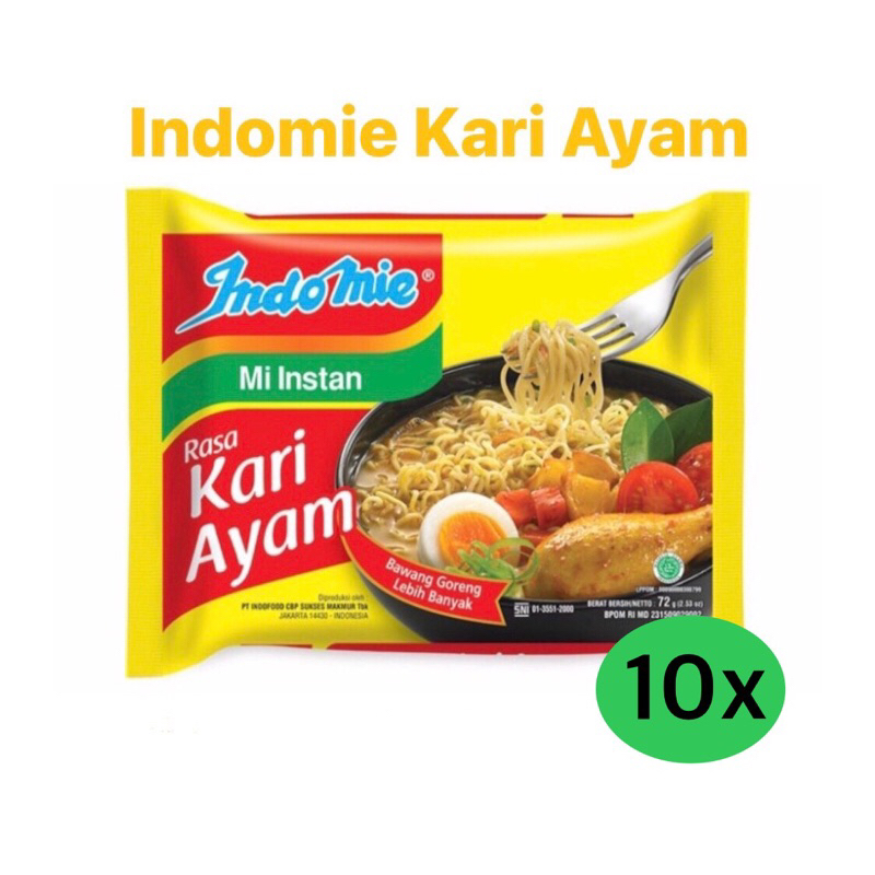 

Indomie Kari 10 Pcs (10 Bungkus) | Mi Instant rasa kari special