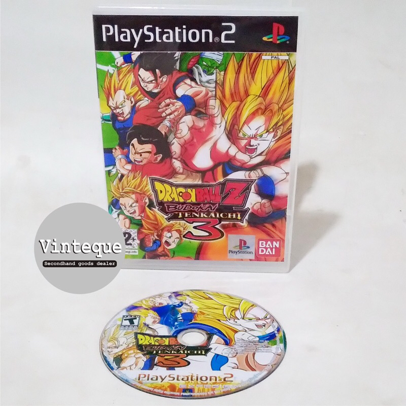 Kaset CD DVD PS2 Playstation 2 Original Pabrik Dragon Ball Z Budokai Tenkaichi 3