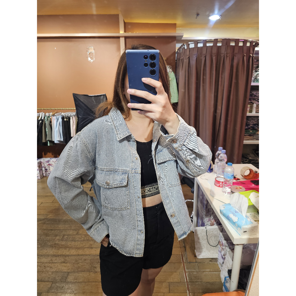 JAKET DENIM WANITA IMPORT / JAKET VINTAGE DENIM WANITA KEKINIAN