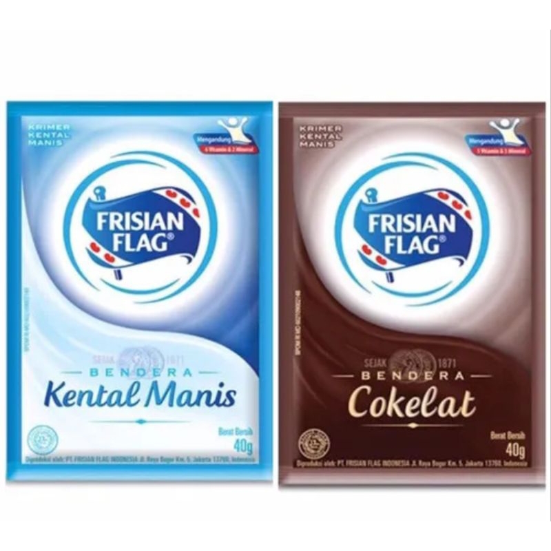 

SUSU frisian flag sachet 40 gram renceng isi 6