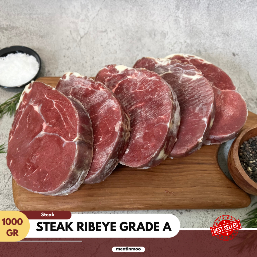 

Daging Sapi Ribeye Steak Import AUS Grade A | Ribeye Steak Beef Aus Grade A | 1 Kg
