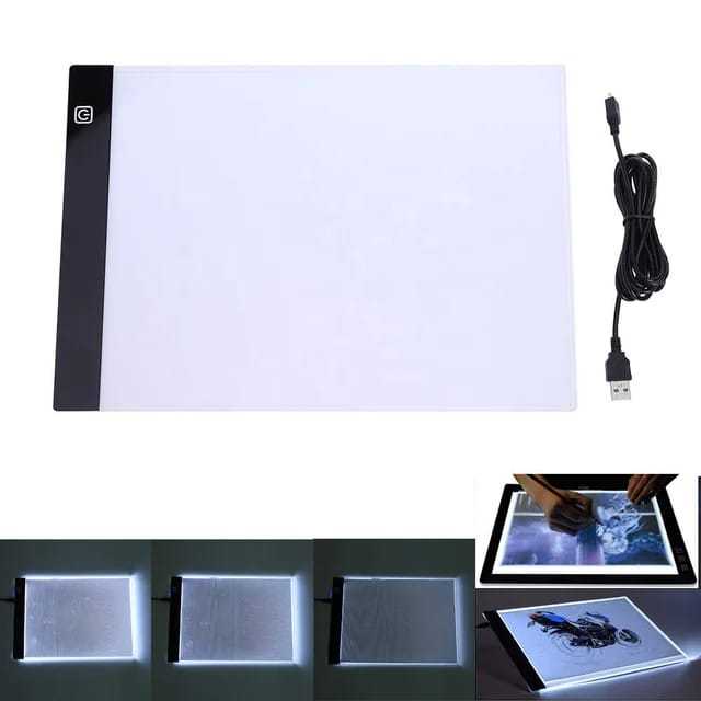 LED Drawing Tracing Board Stensil Board / Drawing Board LED / Papan Gambar Lampu