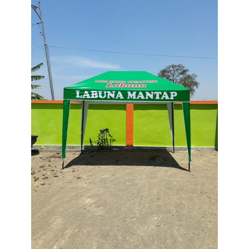 Tenda cafe bongkar pasang Uk. 2 X 3 FULL BRANDING ( FULL CUSTOM)