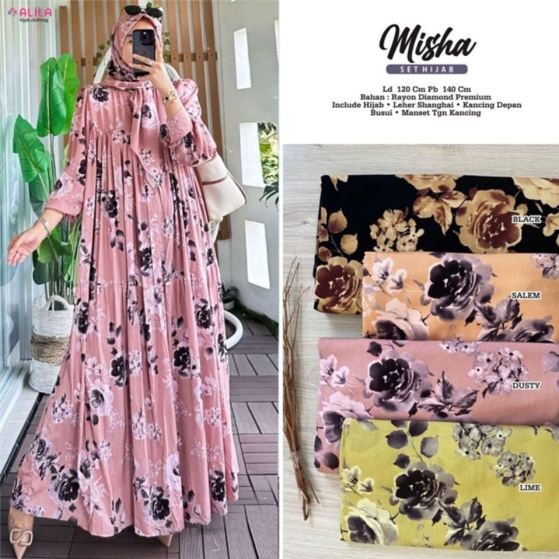 • MISHA SET HIJAB • DHEA DRESS • by ALILA