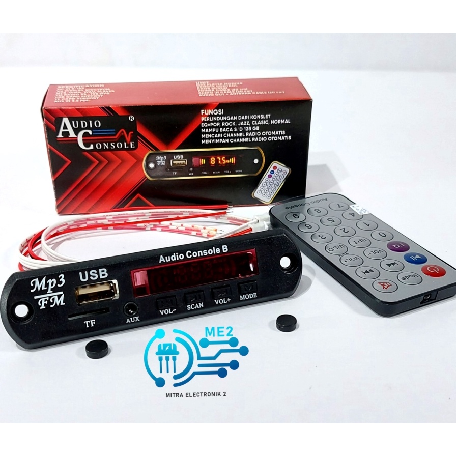 Langsung Dapat Manfaat Ekstra Kit Modul Amplifier MP3 Player Bluetooth Modul Speaker Audio Consule Plus fm Radio mp3 USB