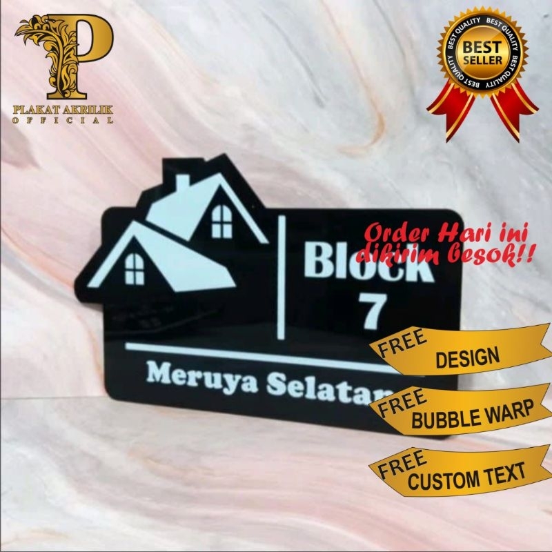 akrilik custom nomor rumah | blok nomor rumah | custom nomor rumah | nomor rumah | nomor rumah akril
