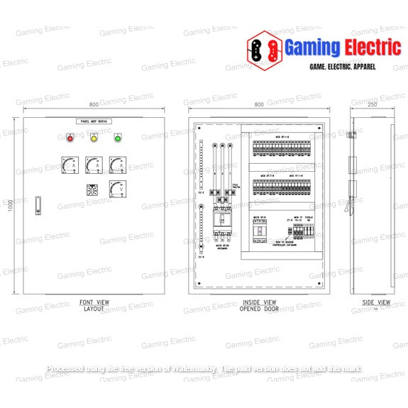 Panel MDP 80Kva & Panel Capacitor Bank 40Kvar Custom