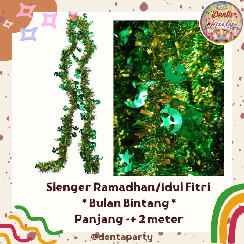 Slenger Ramadhan Bulan Bintang/Slinger Lebaran/Slinger Idul Fitri/Slenger Bulan Bintang