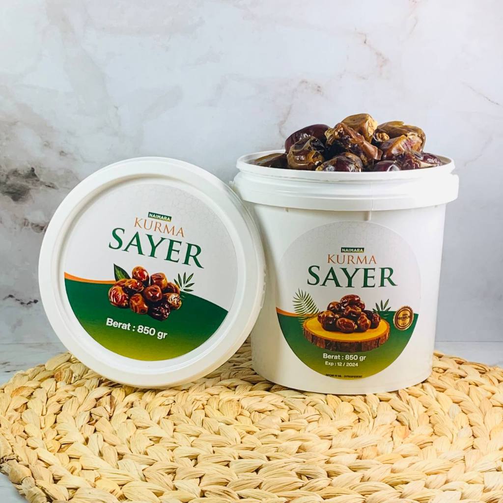 

KURMA MURAH! KURMA SAYER (500 Gr) Original Kemasan Ember / Kurma DONASI Ramadhan - AYW