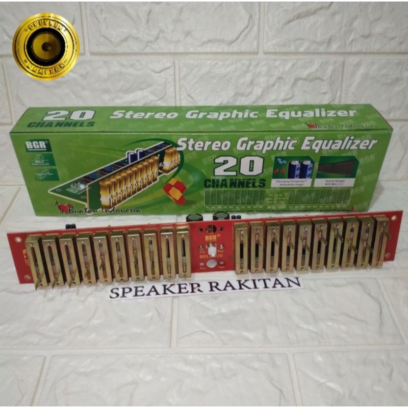 Kit stereo graphic equalizer 20 channel BELL