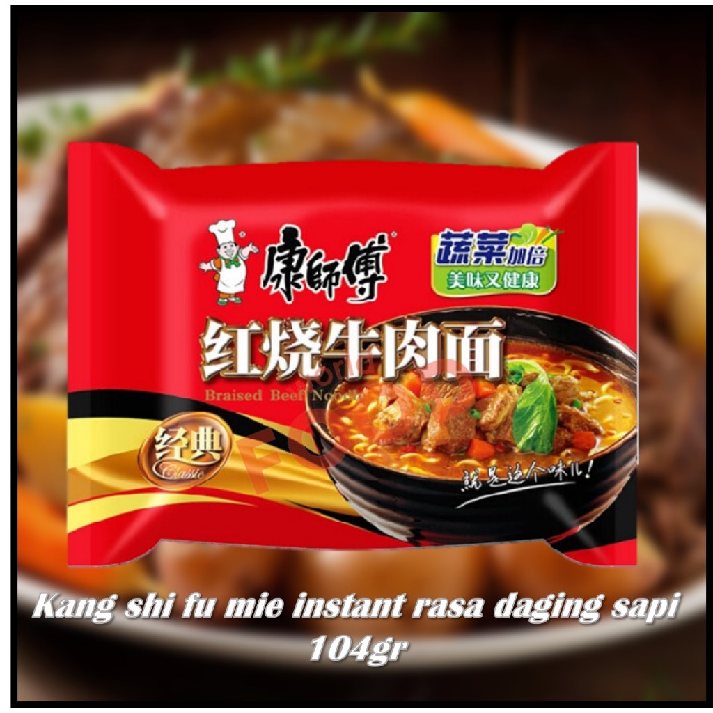 

Kang shi fu mie instant rasa daging sapi 104gr