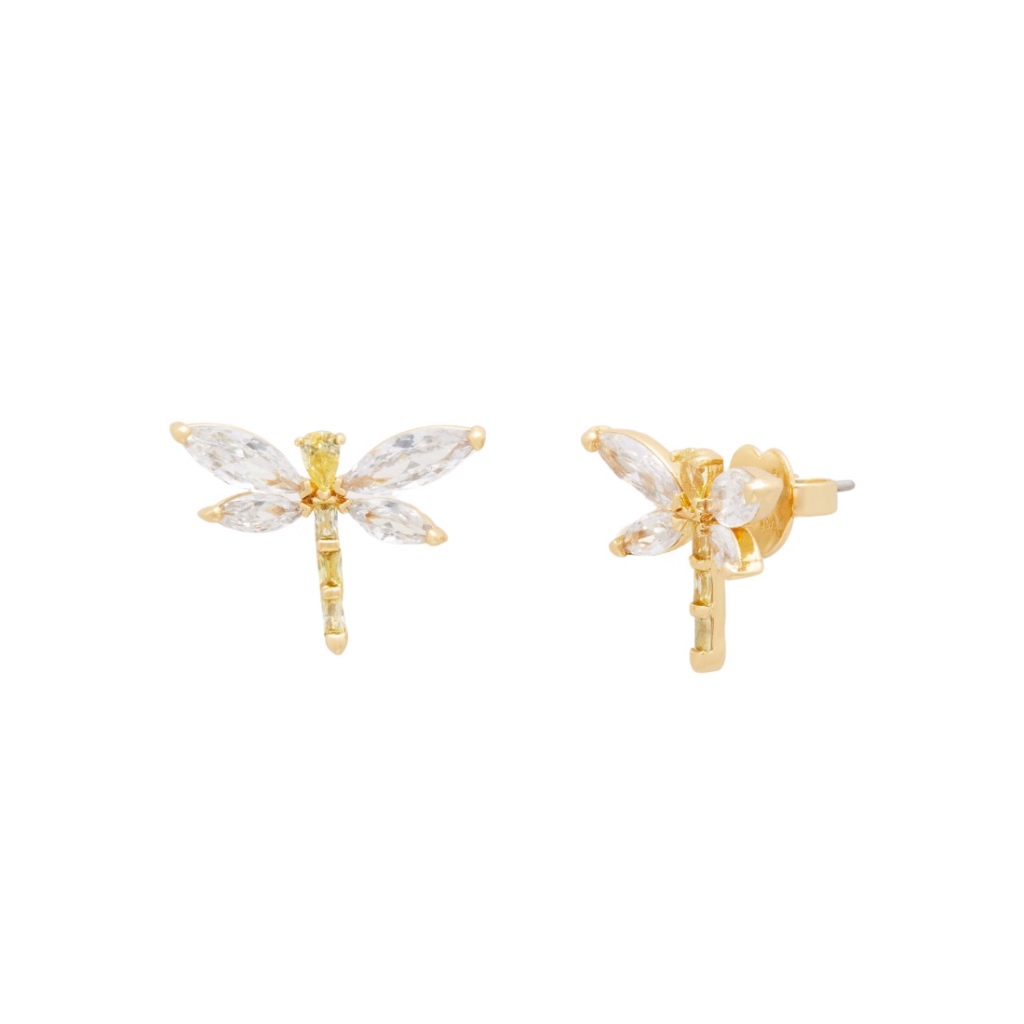 KATE SPADE Greenhouse Dragonfly Studs Gold