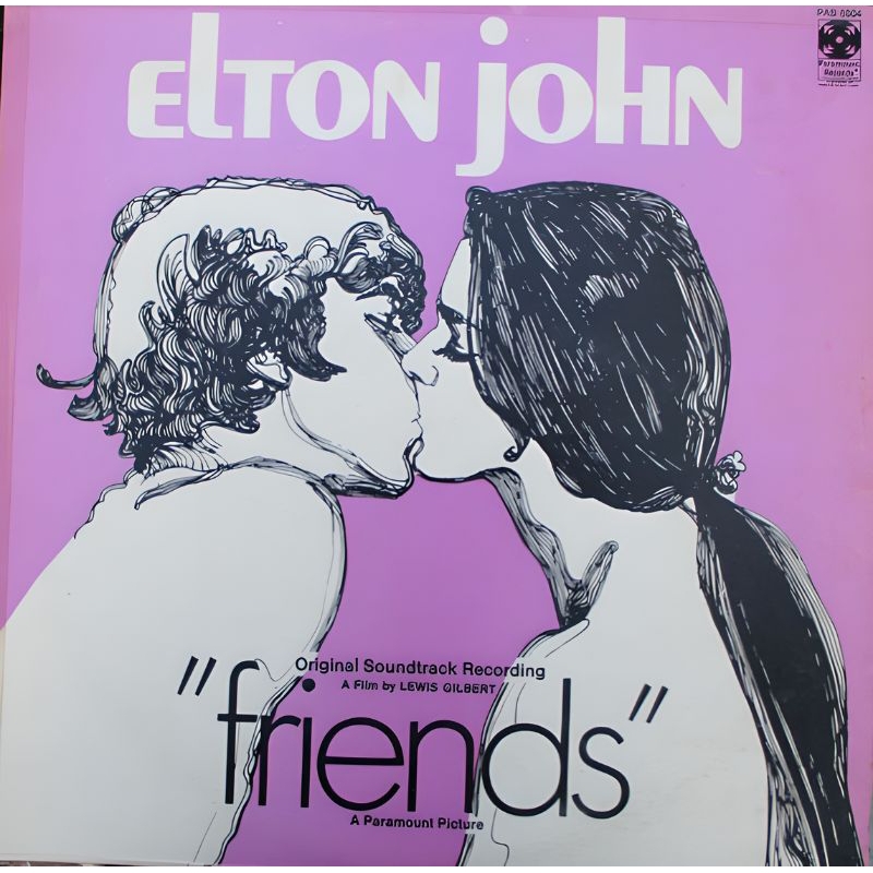 piringan hitam elton john soundtrack"friends"