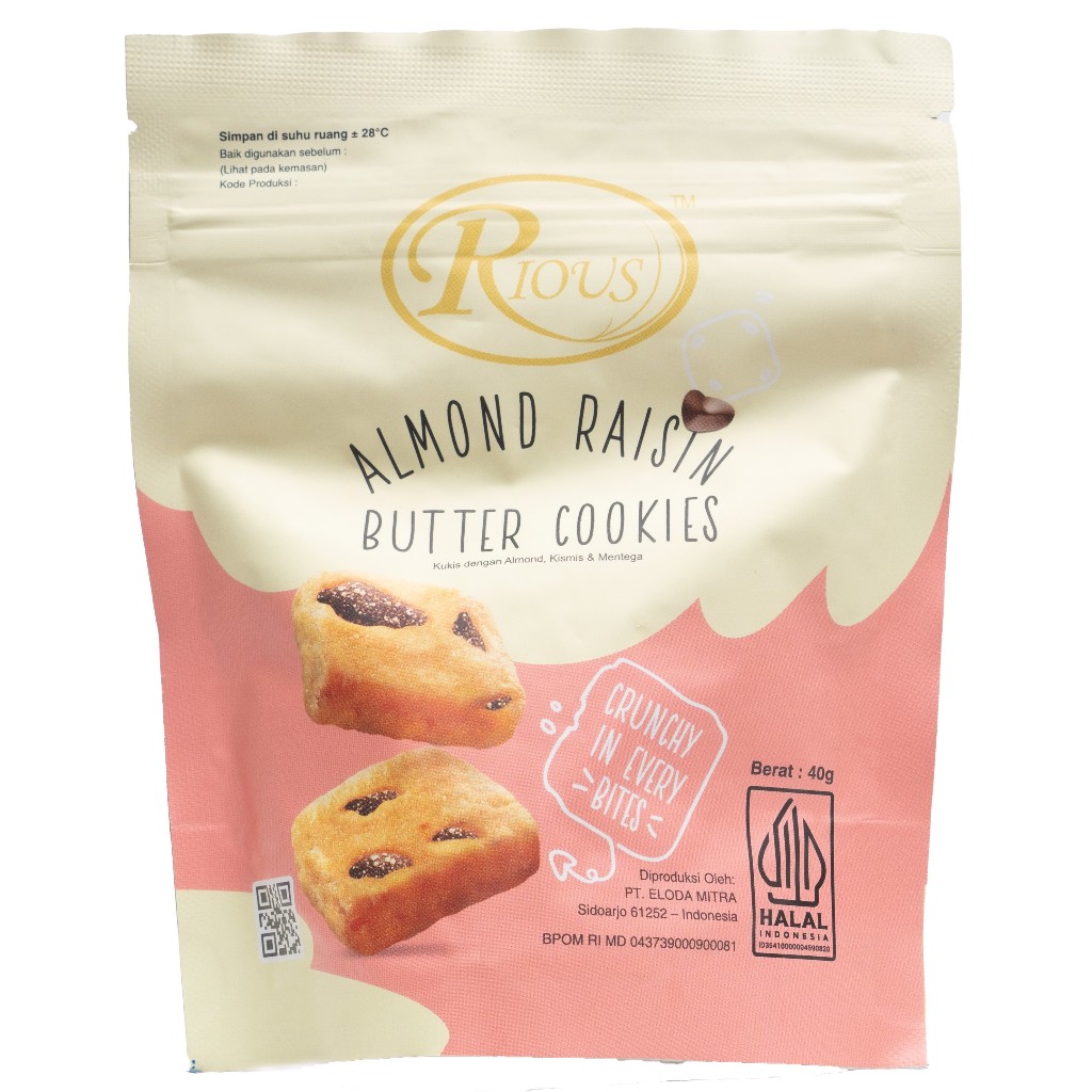 

[READY STOCK] RIOUS ALMOND RAISIN BUTTER COOKIES