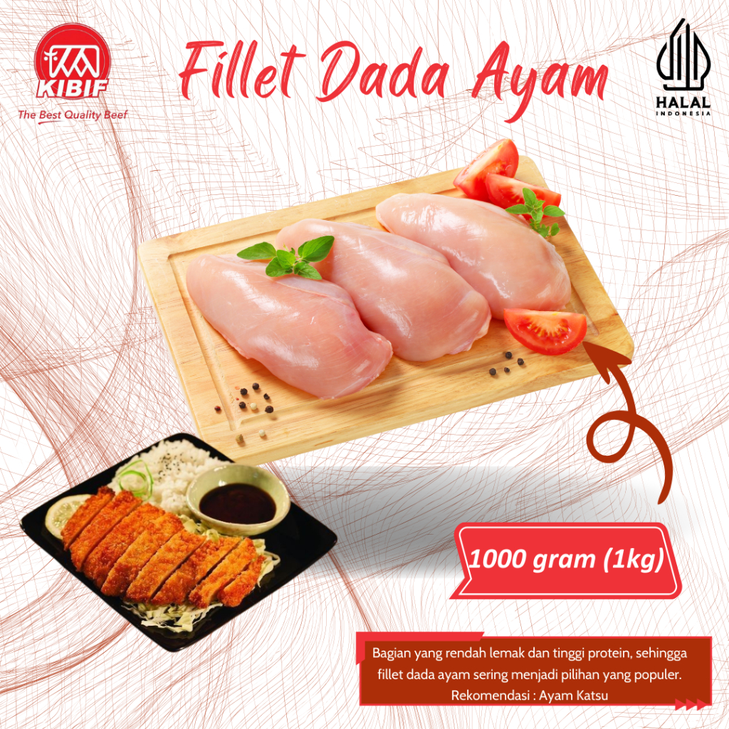 Fillet Dada Ayam 1kg