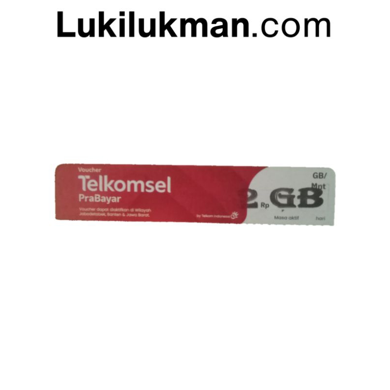 Voucher Telkomsel 2 GB 30 Hari