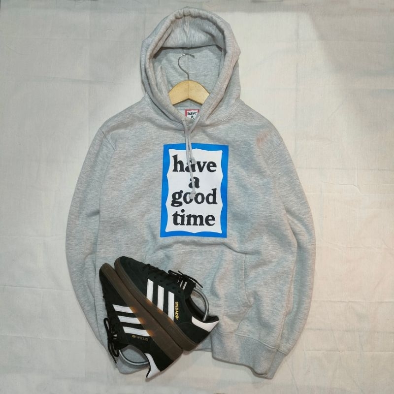 Hoodie have a good time blue frame