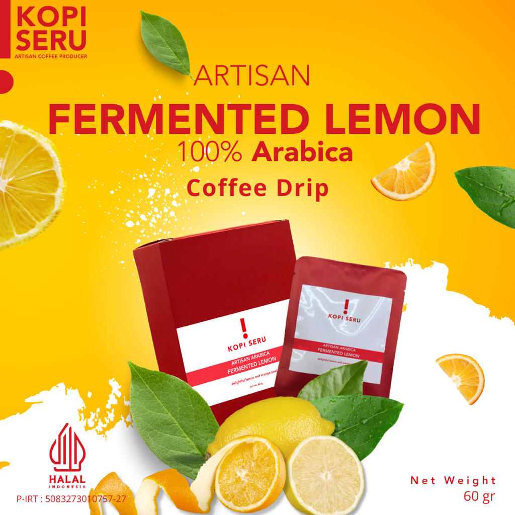 

Artisan Coffee Drip 100% Arabica Fermented Lemon
