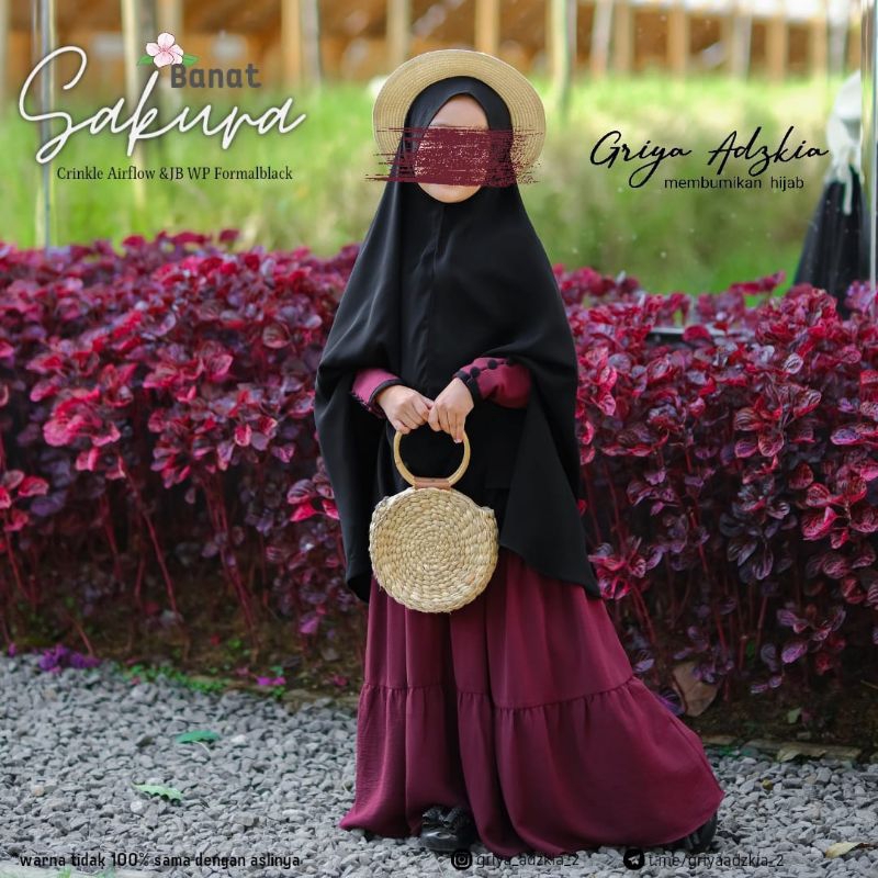 gamis anak dan gamis mom Sakura by Griya Adzkia