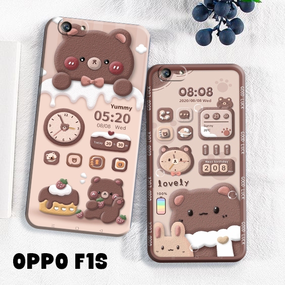 Case Hp - Oppo F1S  - Casing Hp - Oppo F1S - External_acc - Case Motif Bear - Fashion Case Estetik -