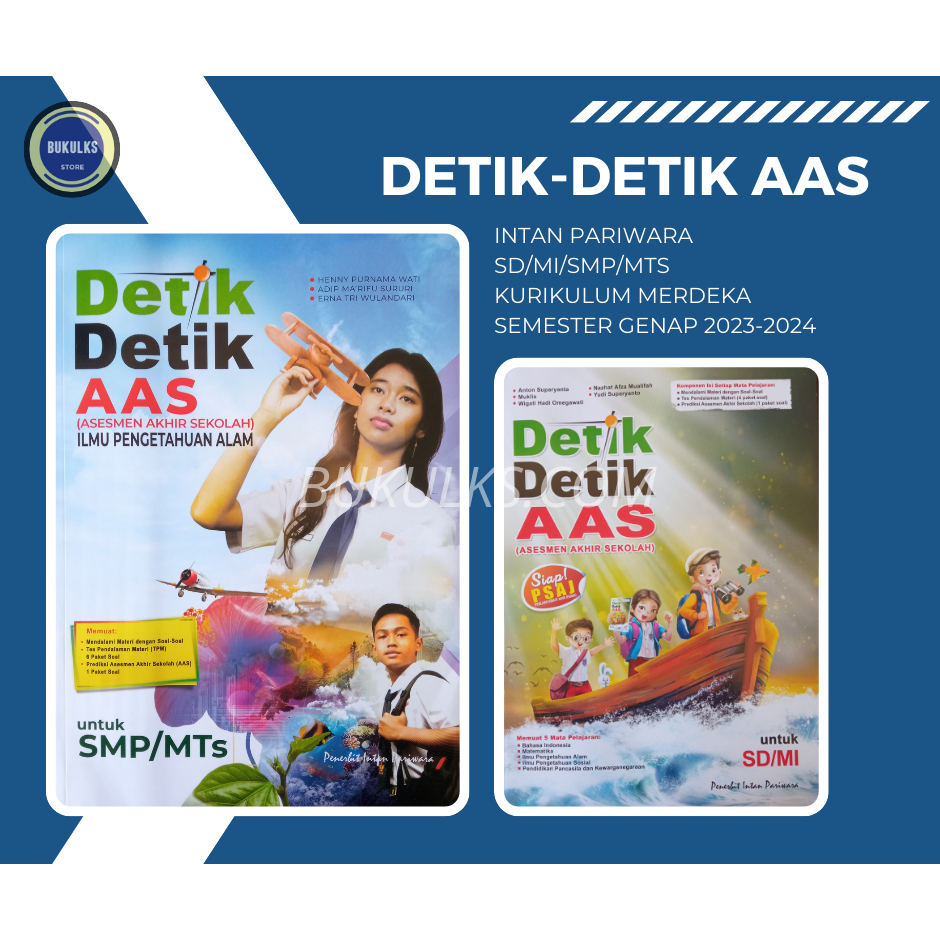 Buku DETIK - DETIK AAS SD/SMP Intan Pariwara - Tahun Pelajaran 2023/2024 Terbaru
