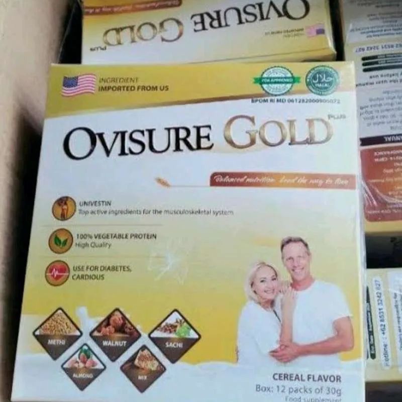

Ovisure Gold Milk Susu Kesehatan Tulang Persendian Syaraf Kejepit 1Box
