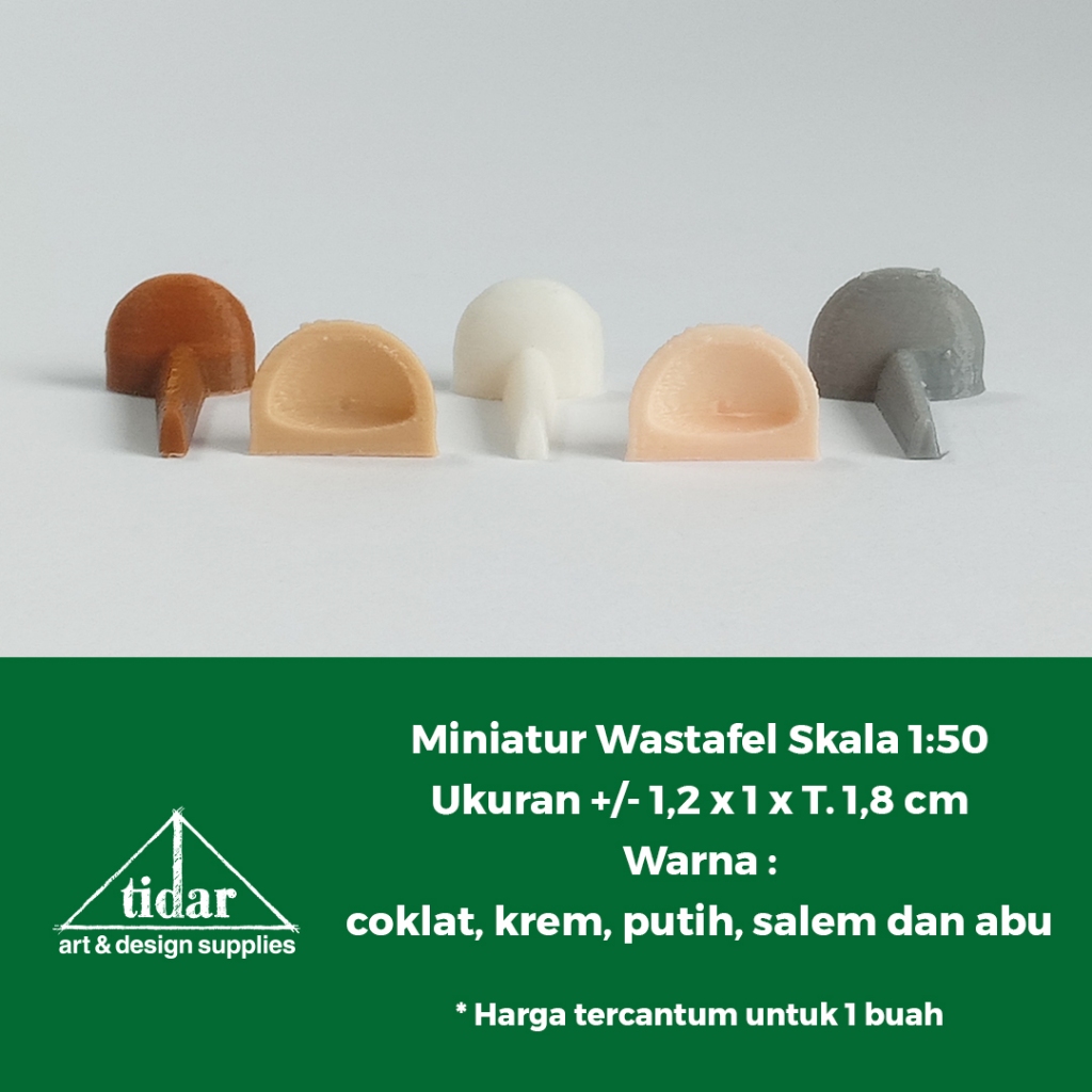 

[MR] AN - Miniatur Maket Wastafel Berdiri / Tempat Cuci Tangan Skala 1:50