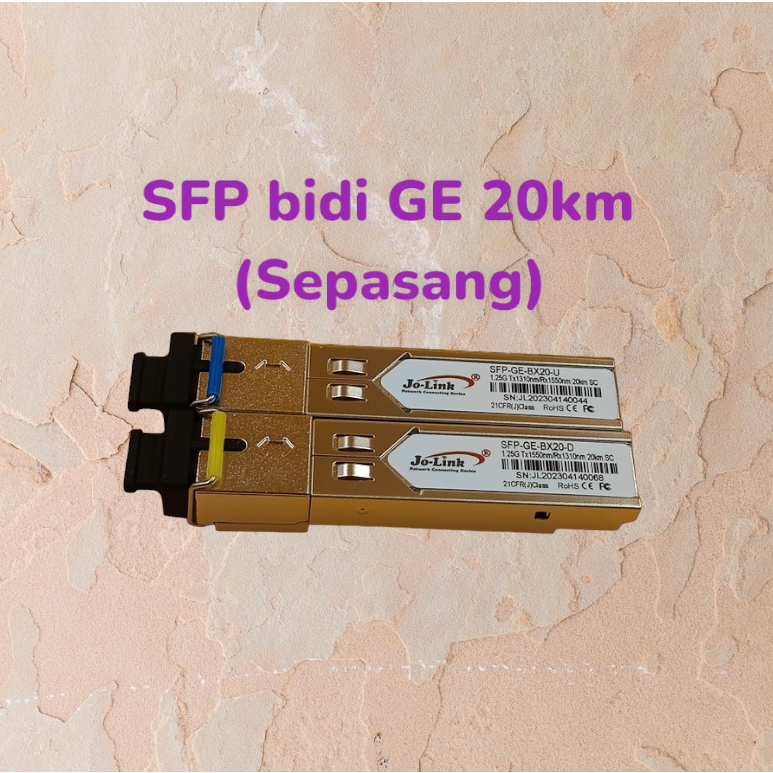 JOLink SFP Bidi GE 20Km SC Sepasang