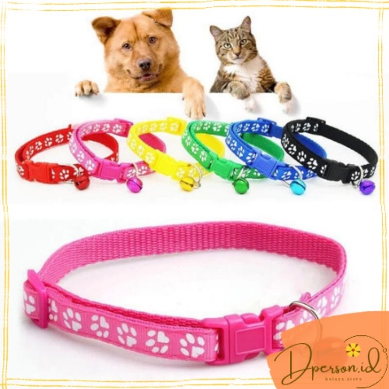 Kalung Kucing Lonceng Warna Warni Hewan Peliharaan Tali Leher Anjing Kecil Lonceng Pet Coller