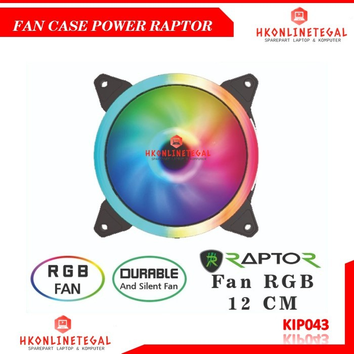 Fan Casing Gaming 12cm RGB RAPTOR Power Up FAN Silent