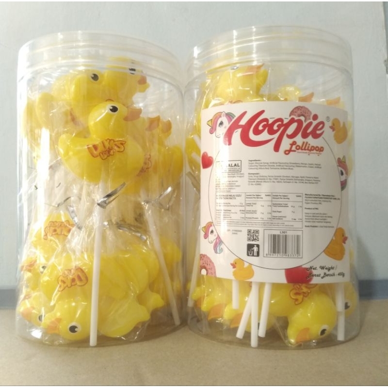 

Hoopie Lollipop Ducks | Permen Lolipop Rasa Buah & Susu Bentuk Bebek || Berat Bersih 450gr