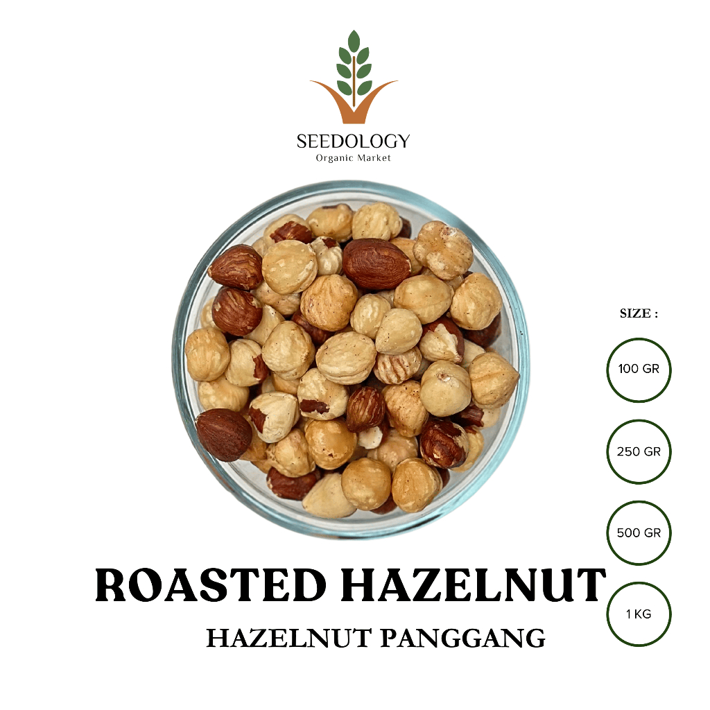 

Roasted Hazelnut 250gr - Kacang Hazelnut Panggang