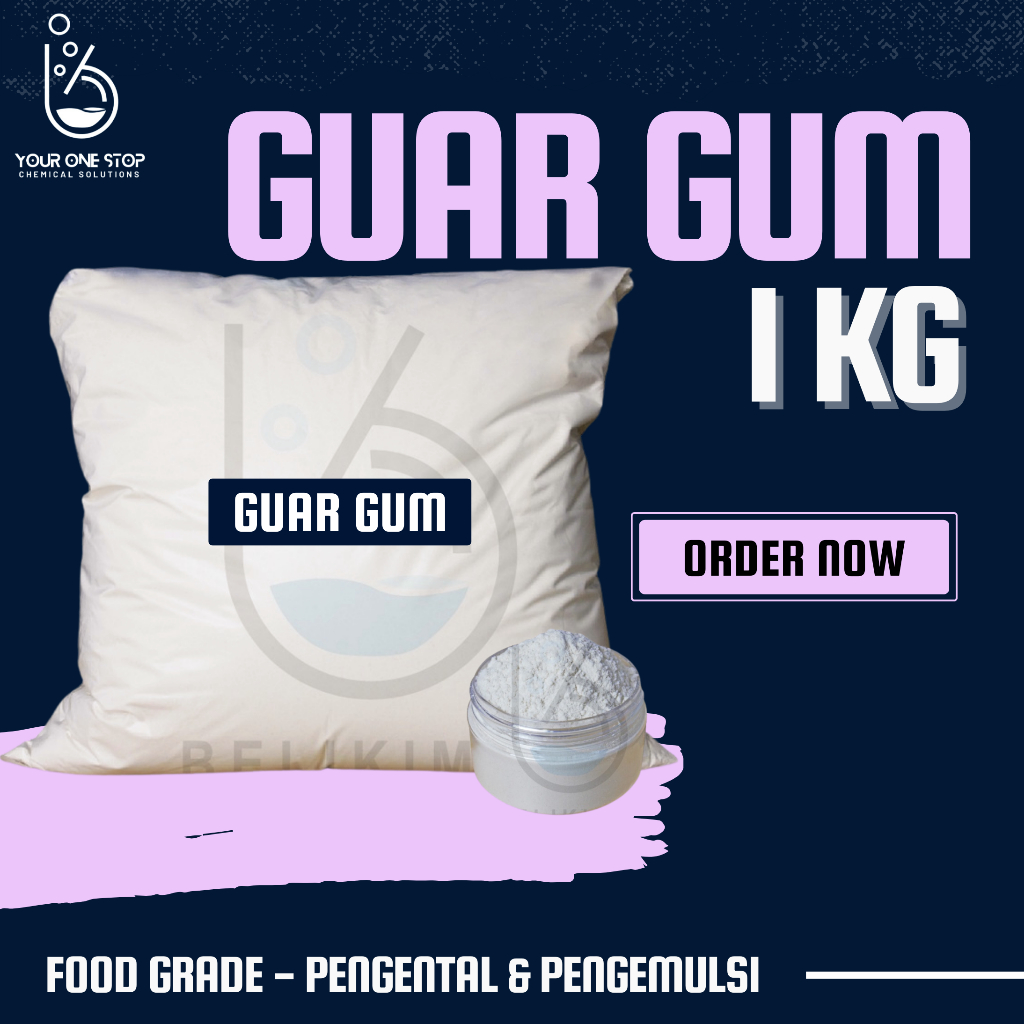 

Guar Gum Food Grade 1 Kg - Pengental Makanan dan Emulsifier Makanan