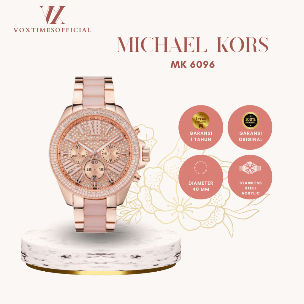 VOXTIMES -- Jam Tangan Wanita MK Type MK-6096 Garansi 1 tahun
