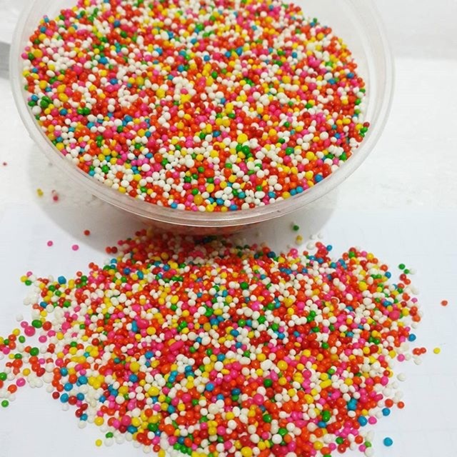 (1 kg) Springkle Kue Topping Warna Warni Kue Minuman Dan Roti