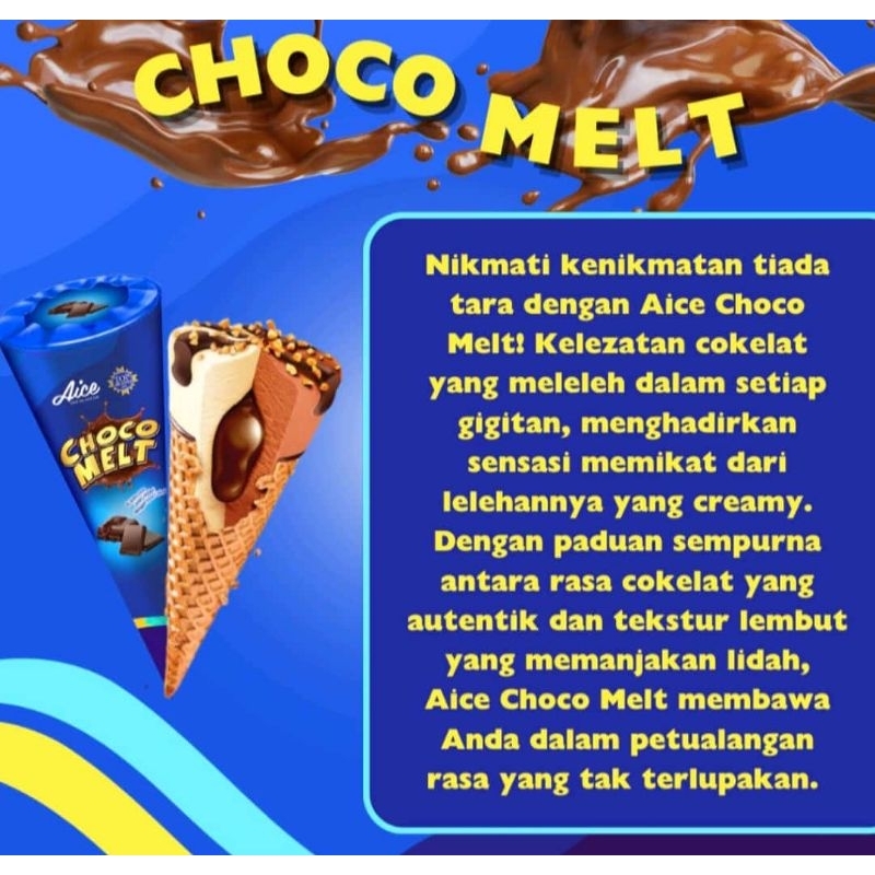 

Aice Choco Melt Cone 100 ml.