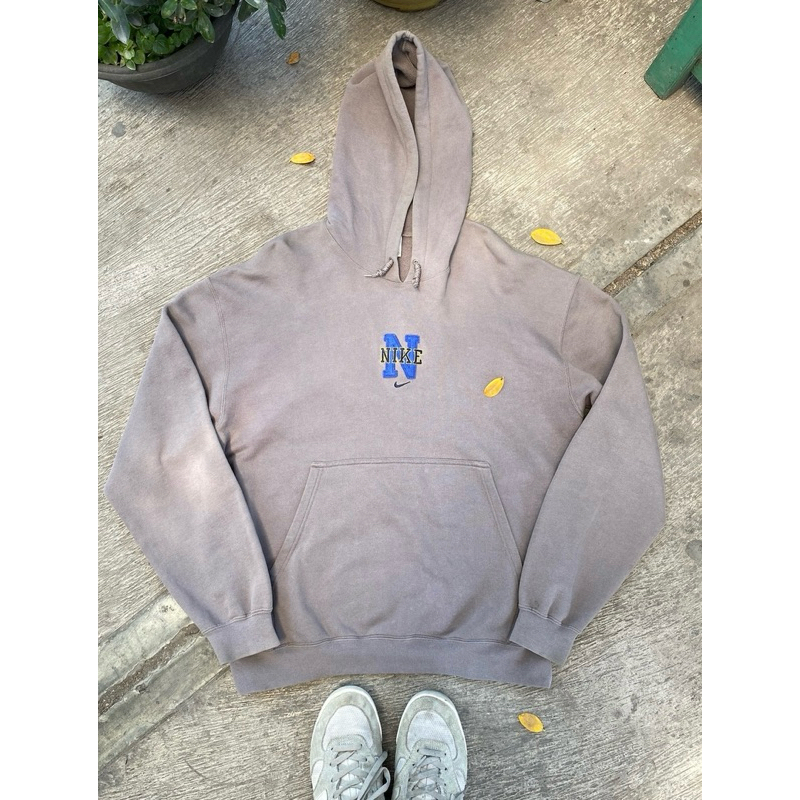 Nike Center 90s Spellout N Brown Hoodie