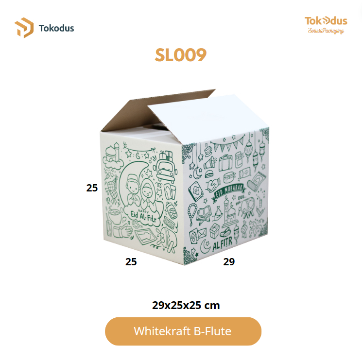 

Kardus Box Parcel Lebaran | Dus Parcel | Dus Hampers | Dus Lebaran | Dus Sembako uk 29 x 25 x 25 cm - Tokodus Pagarsih