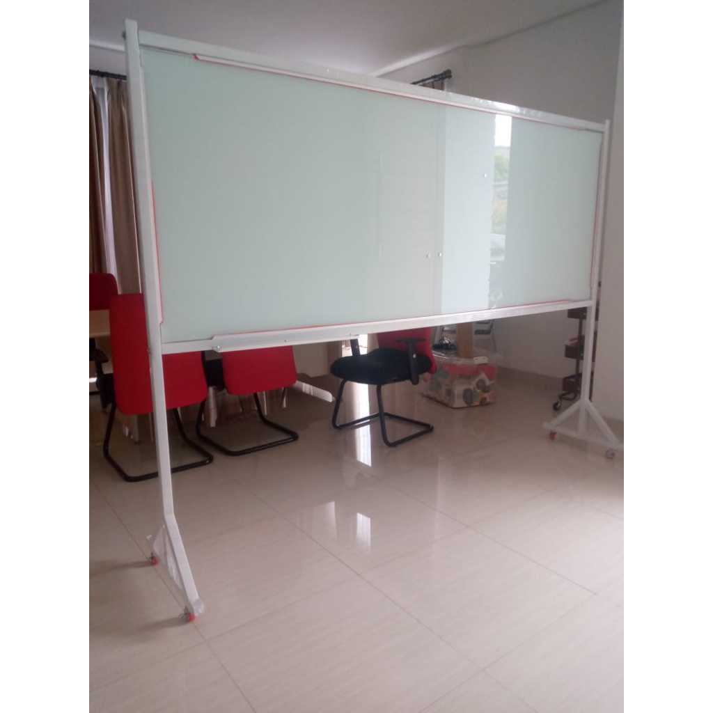 

glassboard standing non magnet 120 x 240 cm