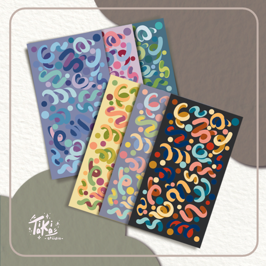 

Confetti Sticker Sheet / Stiker Konfeti warna warni / Stiker Kisscut