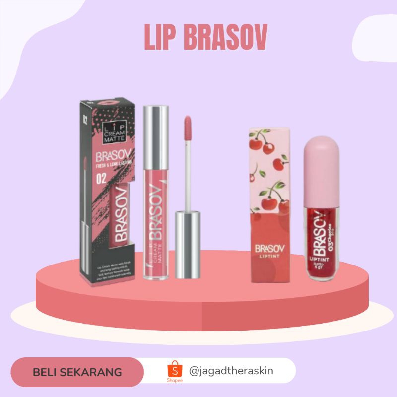 (COD)BRASOV LIPCREAM MATTE | LIPCREAM MATTE FREASH & LONG LASTING | BRASOV LIPTINT | COLOR PIGMENTED