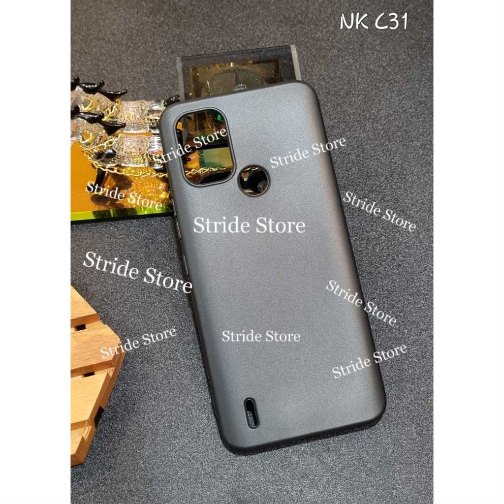 soft case nokia c31 nokia c12 nokia c21 plus macaron black case polos