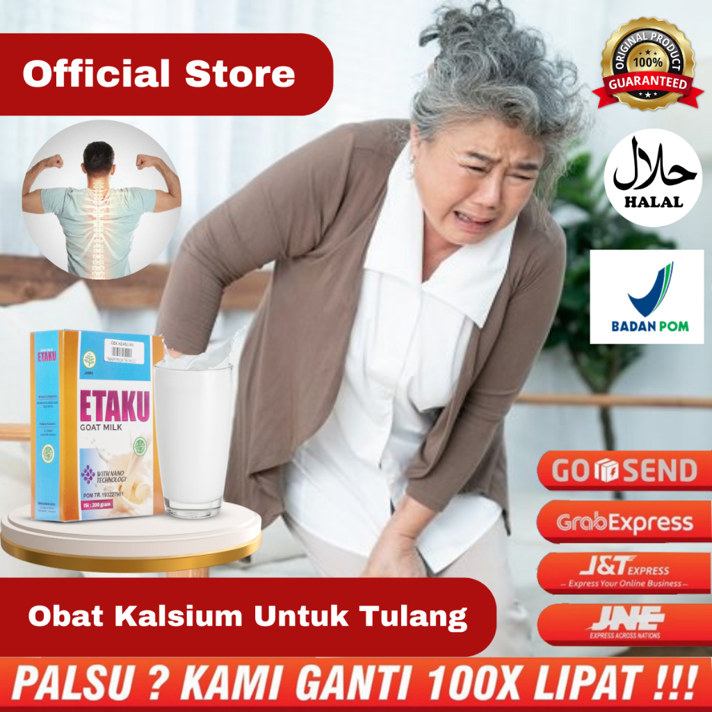 

Obat Kalsium Untuk Tulang, Susu Penyembuh Patah Tulang, Tulang Retak, Tulang Remuk, Obat Tulang Bergeser, Nyeri Tulang Dan Sendi, Obat Patah Tulang Dengan Susu Etaku Goat Milk 100% Original - Bisa Bayar Ditempat (COD)